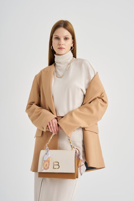 Lucky Bees Bolso Bandolera 918 Crema y Tostado